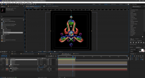 Screenshot of Adobe After Effects for work in progress