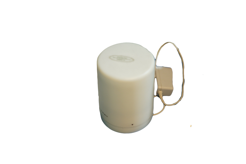 white lamp diffuser with power cable