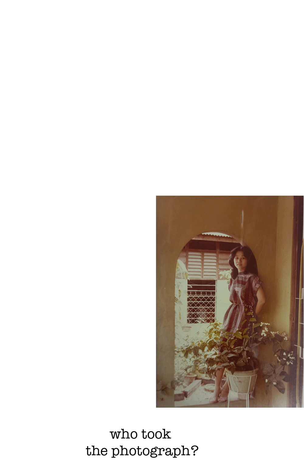 Studies of old photo from family album for this residency project