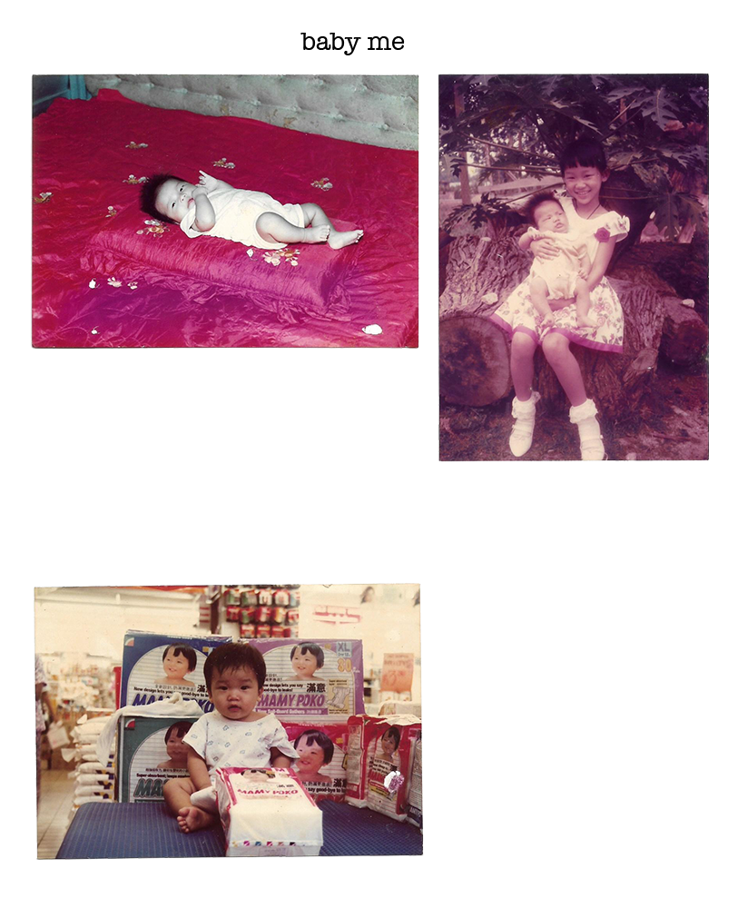 Studies of old photo from family album for this residency project