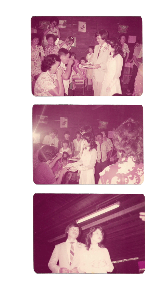 Studies of old photo from family album for this residency project