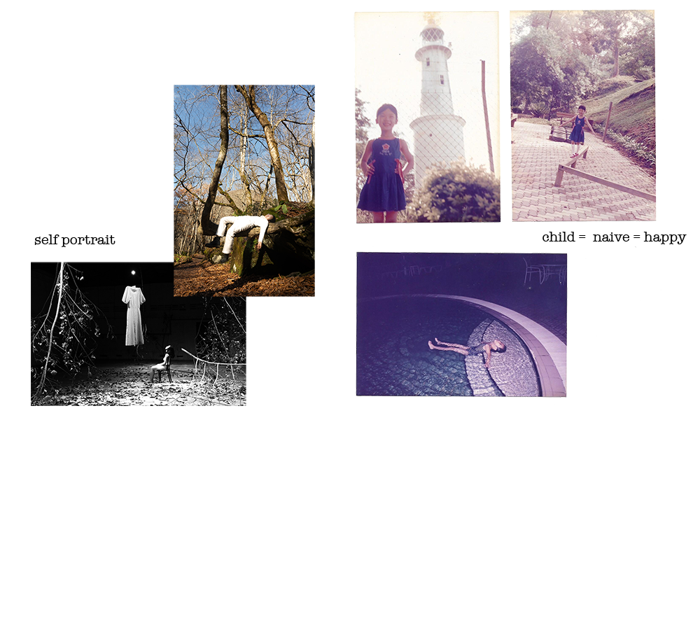 Studies of old photo from family album for this residency project