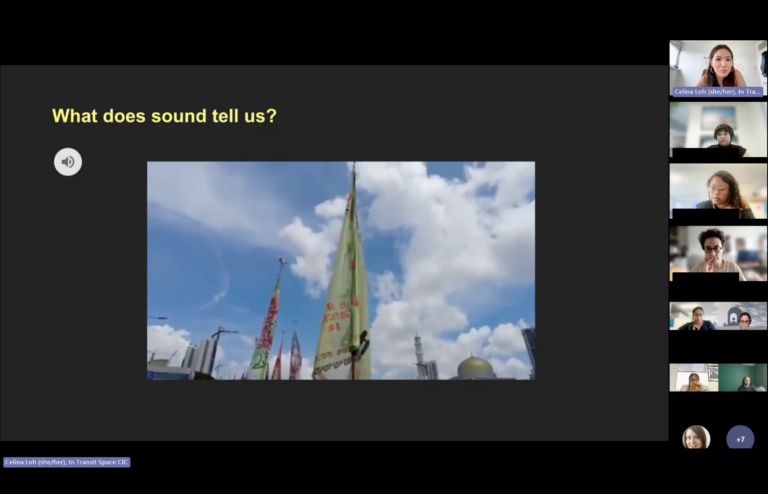 What does sound tell us, workshop for BFI_In Transit